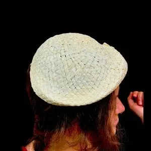 Vintage | Accessories | Mid Century Woven Plastic Wfloral 